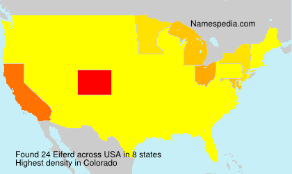 Surname Eiferd in USA