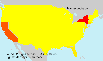 Surname Eiges in USA Surname Eiges in USA