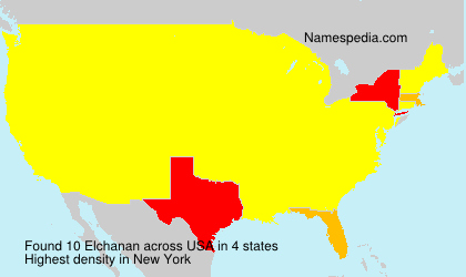 Surname Elchanan in USA