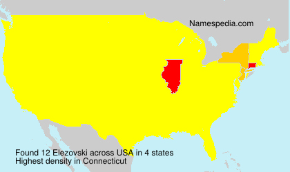 Surname Elezovski in USA Surname Elezovski in USA