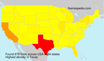 Surname Elida in USA
