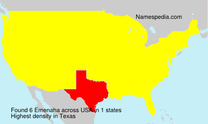 Surname Emenaha in USA Surname Emenaha in USA