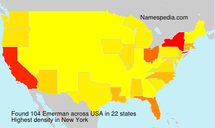 Surname Emerman in USA