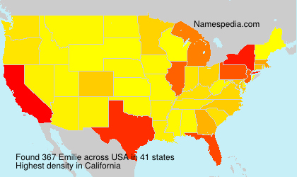 Surname Emilie in USA