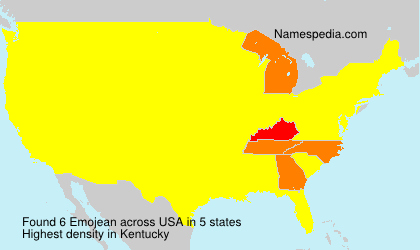 Surname Emojean in USA