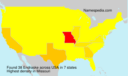 Surname Endraske in USA