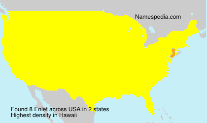 Surname Enlet in USA Surname Enlet in USA