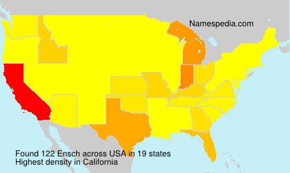 Surname Ensch in USA