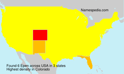 Surname Epen in USA