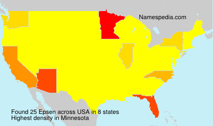 Surname Epsen in USA