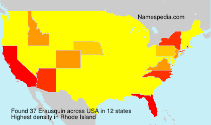 Surname Erausquin in USA