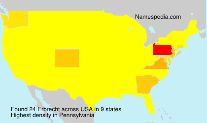 Surname Erbrecht in USA Surname Erbrecht in USA