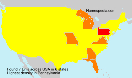 Surname Erlis in USA