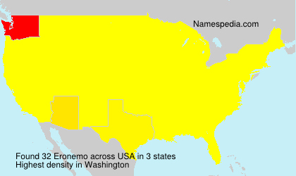 Surname Eronemo in USA