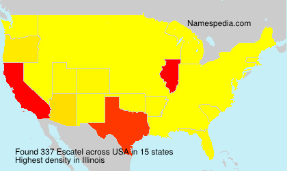 Surname Escatel in USA Surname Escatel in USA
