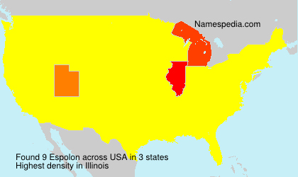 Surname Espolon in USA