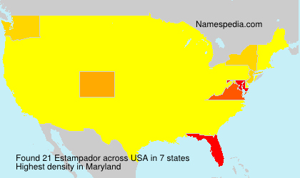 Surname Estampador in USA Surname Estampador in USA