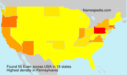 Surname Euen in USA
