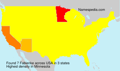 Surname Fabienke in USA Surname Fabienke in USA