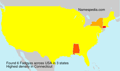 Surname Fadgyas in USA