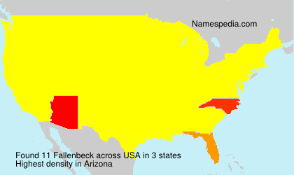 Surname Fallenbeck in USA Surname Fallenbeck in USA
