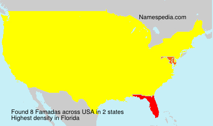 Surname Famadas in USA