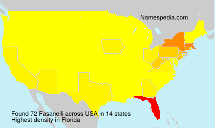 Surname Fasanelli in USA