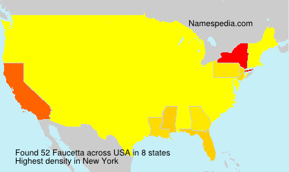 Surname Faucetta in USA