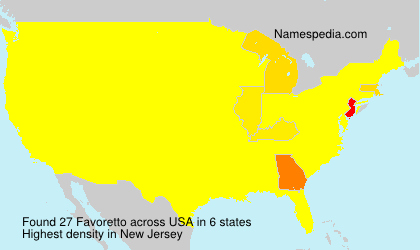Surname Favoretto in USA Surname Favoretto in USA