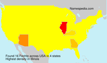 Surname Fechte in USA