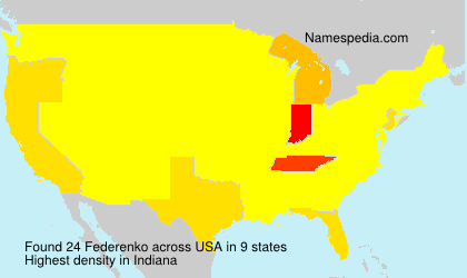 Surname Federenko in USA