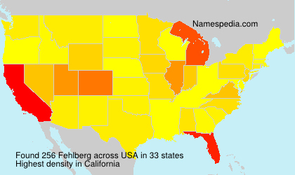 Surname Fehlberg in USA