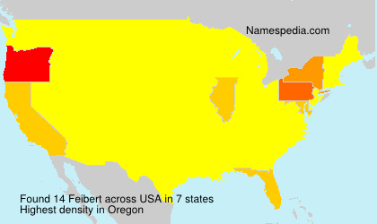 Surname Feibert in USA