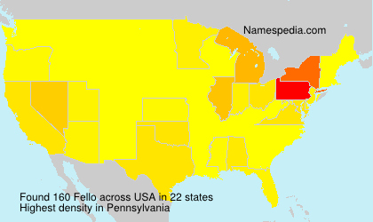 Surname Fello in USA Surname Fello in USA
