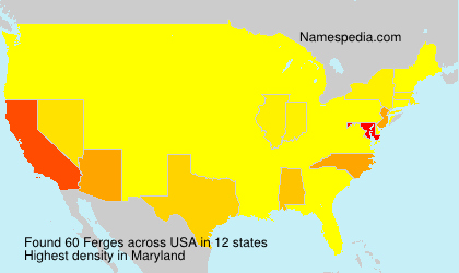 Surname Ferges in USA Surname Ferges in USA