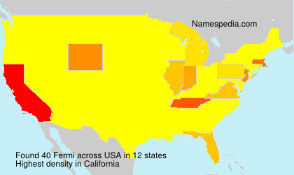 Surname Fermi in USA