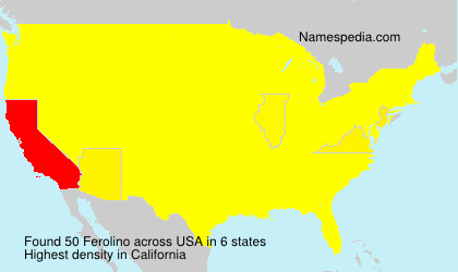 Surname Ferolino in USA Surname Ferolino in USA