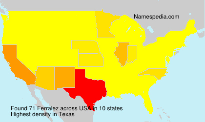 Surname Ferralez in USA