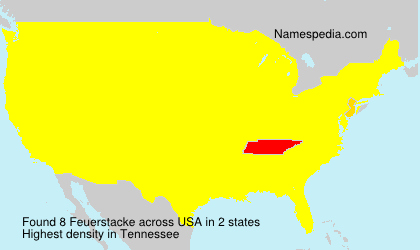 Surname Feuerstacke in USA