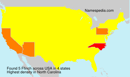 Surname Ffinch in USA