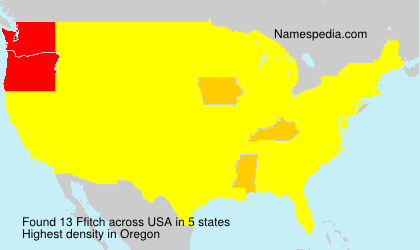 Surname Ffitch in USA
