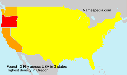 Surname Fhy in USA
