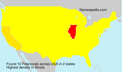 Surname Fidanovski in USA