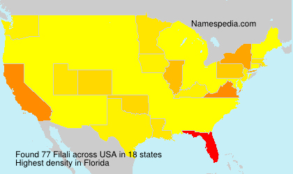 Surname Filali in USA