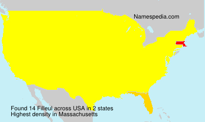 Surname Filleul in USA