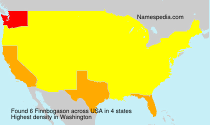 Surname Finnbogason in USA