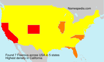 Surname Fiserova in USA