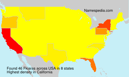 Surname Fkiaras in USA