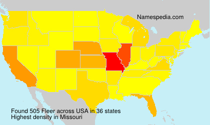 Surname Fleer in USA