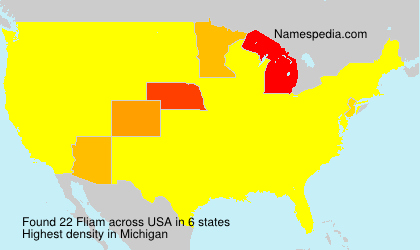 Surname Fliam in USA Surname Fliam in USA